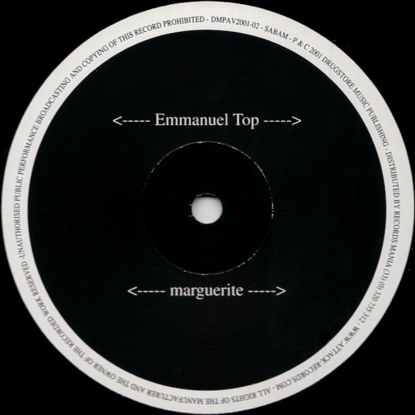Emmanuel Top - Rhésus / Marguerite | Attack Records (DMPAV2001-02)