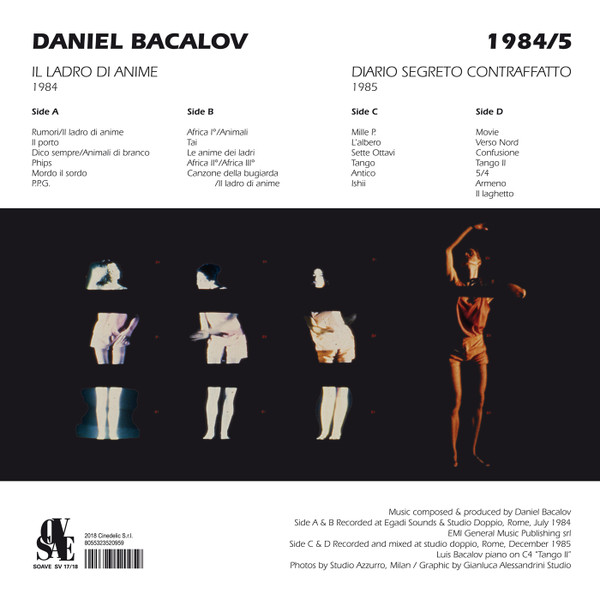 Daniel Bacalov - 1984/5 Il Ladro Di Anime - Diario Segreto Contraffatto | Soave (SV 17/18) - 2