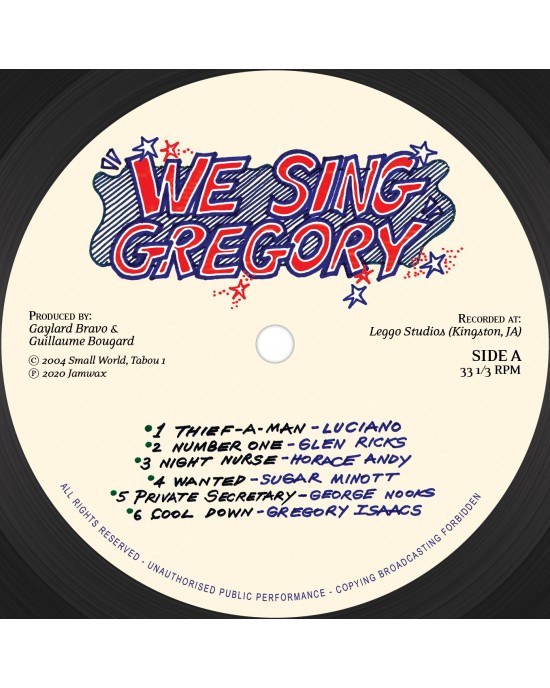 Various - We Sing Gregory | Jamwax (JAMWAX LP 08) - 3