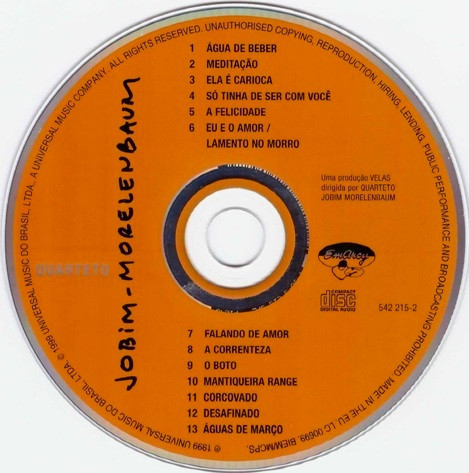 Quarteto Jobim-Morelenbaum - Quarteto Jobim-Morelenbaum | EmArcy (542 215-2) - 2 Quarteto Jobim-Morelenbaum - Quarteto Jobim-Morelenbaum | EmArcy (542 215-2) - 2