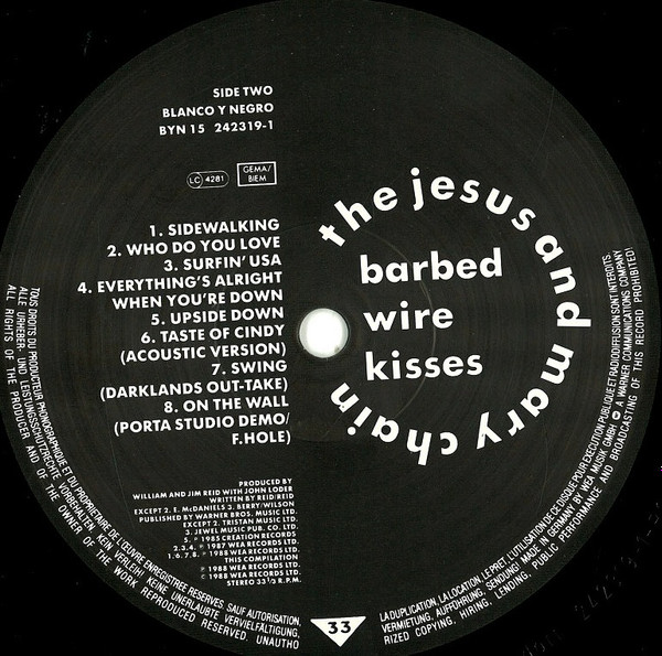 The Jesus And Mary Chain - Barbed Wire Kisses (B-Sides And More) | Blanco Y Negro (BYN 15) - 4 The Jesus And Mary Chain - Barbed Wire Kisses (B-Sides And More) | Blanco Y Negro (BYN 15) - 4