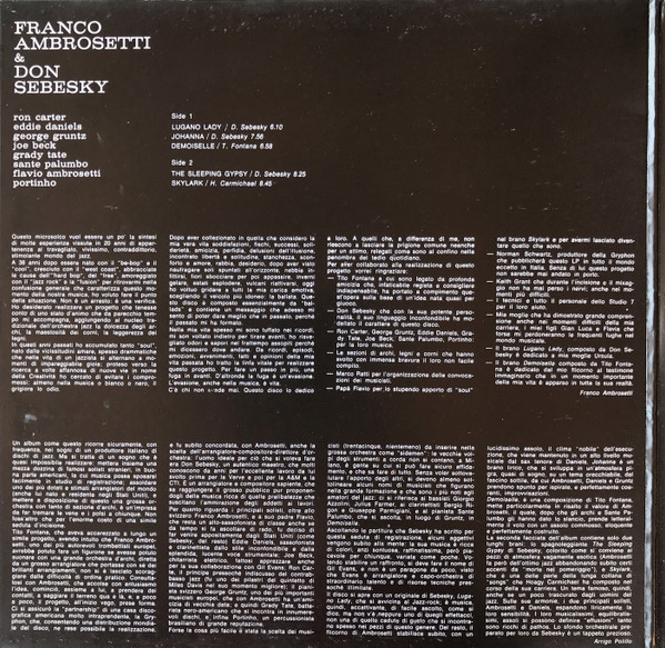 Franco Ambrosetti & Don Sebesky - Franco Ambrosetti & Don Sebesky | Dire (FO 355) - 2 Franco Ambrosetti & Don Sebesky - Franco Ambrosetti & Don Sebesky | Dire (FO 355) - 2