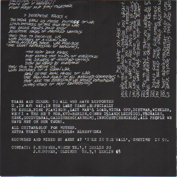M.V.D. - "Stagnation" Of Thinking | Rødel Records (RR04) - 3