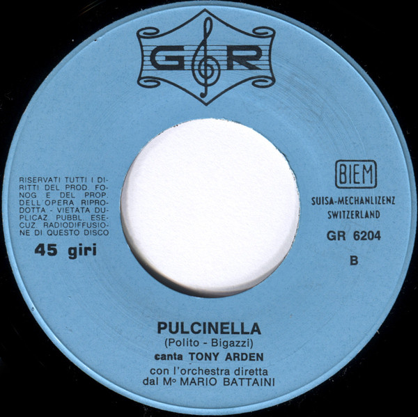 Tony Arden - Belinda / Pulcinella | GR (GR 6204) - 4