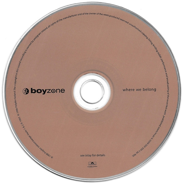 Boyzone - Where We Belong | Polydor (559 200-2) - 4 Boyzone - Where We Belong | Polydor (559 200-2) - 4