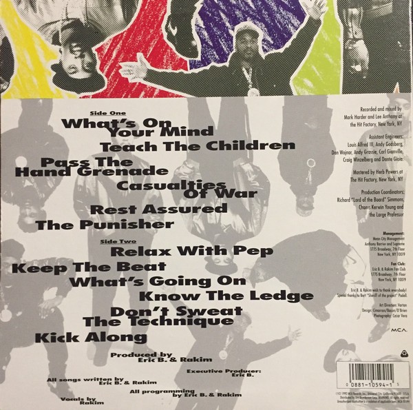 Eric B. & Rakim - Don't Sweat The Technique | MCA Records (MCA-10594) - 2 Eric B. & Rakim - Don't Sweat The Technique | MCA Records (MCA-10594) - 2
