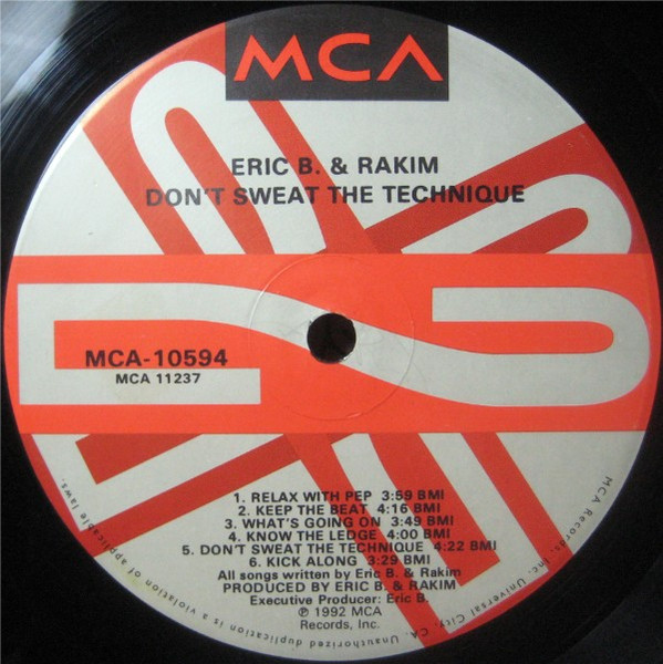 Eric B. & Rakim - Don't Sweat The Technique | MCA Records (MCA-10594) - 4 Eric B. & Rakim - Don't Sweat The Technique | MCA Records (MCA-10594) - 4