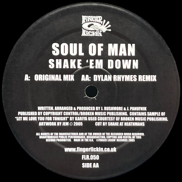 Soul Of Man - Shake 'Em Down | Finger Lickin' Records (FLR050) - 3