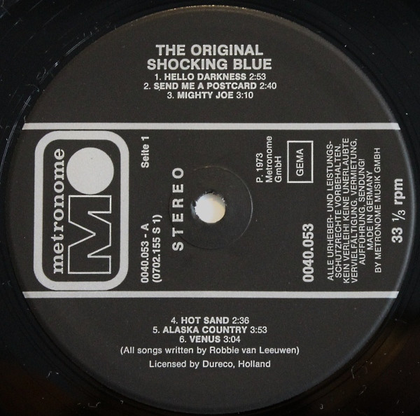 Shocking Blue - The Original Shocking Blue | Metronome (0040.053) - 3