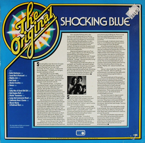Shocking Blue - The Original Shocking Blue | Metronome (0040.053) - 2