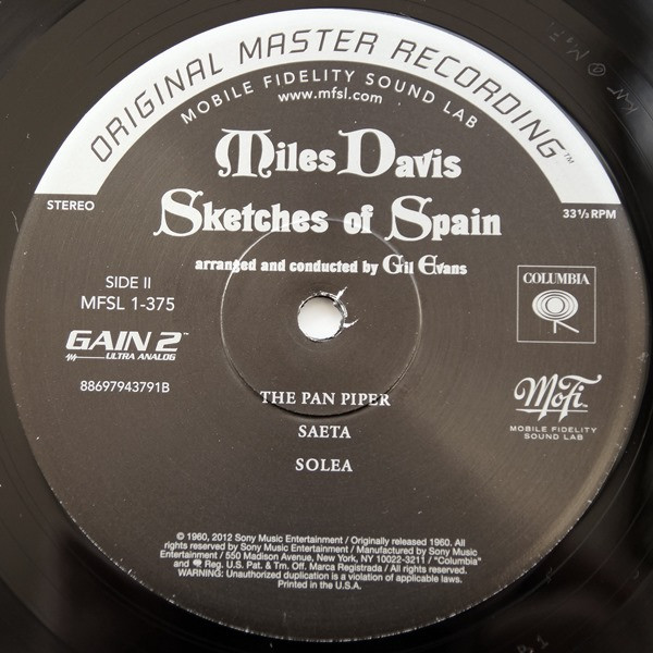Miles Davis - Sketches Of Spain | Mobile Fidelity Sound Lab (MFSL 1-375) - 4