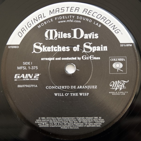 Miles Davis - Sketches Of Spain | Mobile Fidelity Sound Lab (MFSL 1-375) - 3