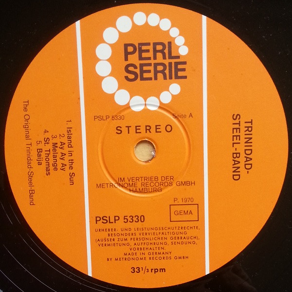 The Original Trinidad Steel Band - Rumba·Mambo·Calypso·Limbo·Samba | Perl Serie (PSLP 5330)
