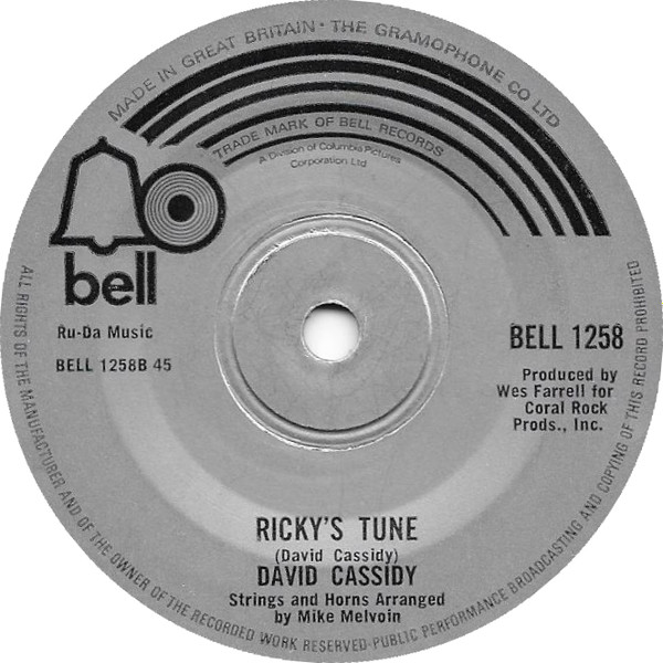 David Cassidy - How Can I Be Sure | Bell Records (BELL 1258) - main