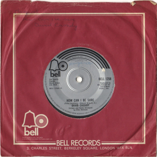 David Cassidy - How Can I Be Sure | Bell Records (BELL 1258) - 2