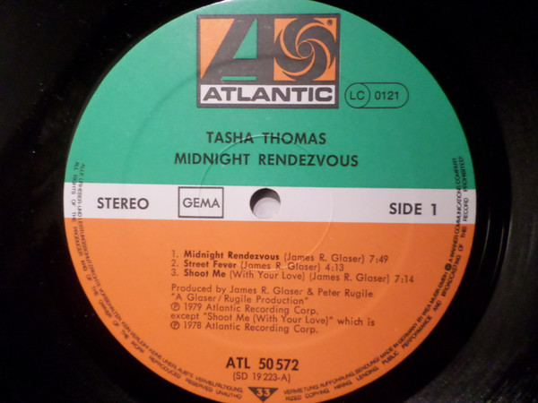Tasha Thomas - Midnight Rendezvous | Atlantic (ATL 50 572) - 3