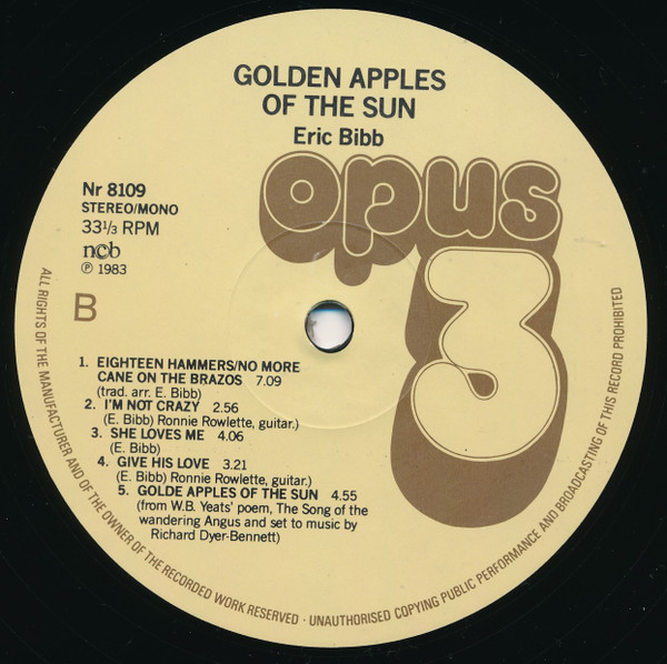 Eric Bibb - Golden Apples Of The Sun | Opus 3 (8109) - 4
