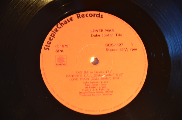 Duke Jordan Trio - Lover Man | Steeplechase (SCS 1127) - 3