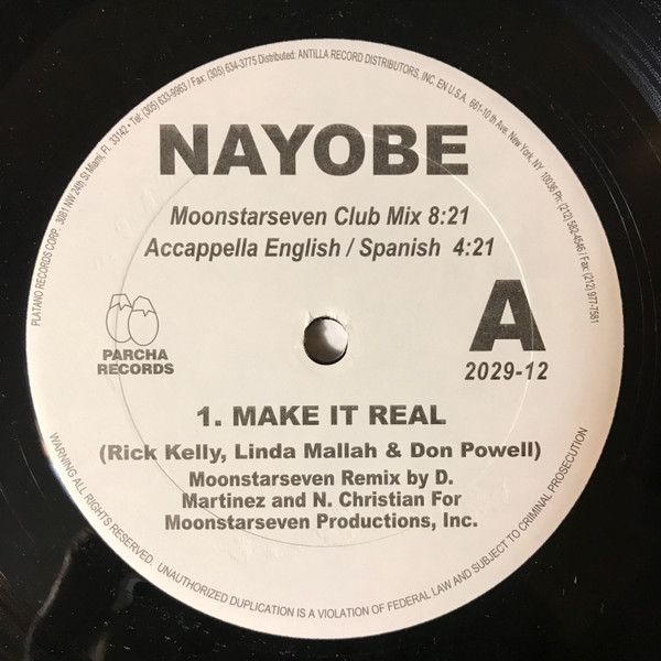 Nayobe - Make It Real | Parcha Records (2029-12)
