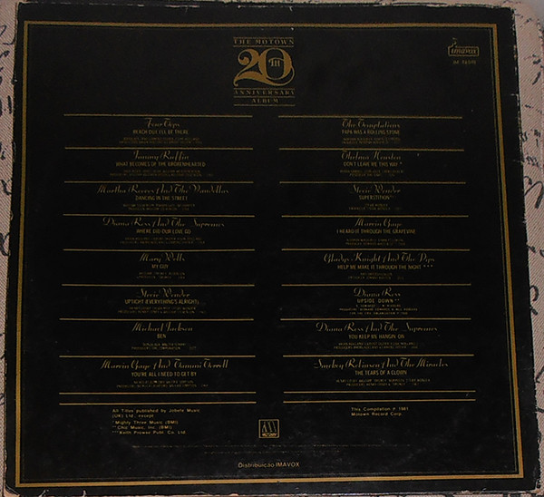 Various - The Motown 20th Anniversary Album (16 All Time Greats From Twenty Magnificent Years) | Motown (IM-46.048) - 2 Various - The Motown 20th Anniversary Album (16 All Time Greats From Twenty Magnificent Years) | Motown (IM-46.048) - 2