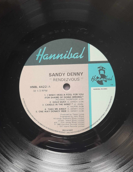Sandy Denny - Rendezvous | Hannibal Records (HNBL 4422) - 4