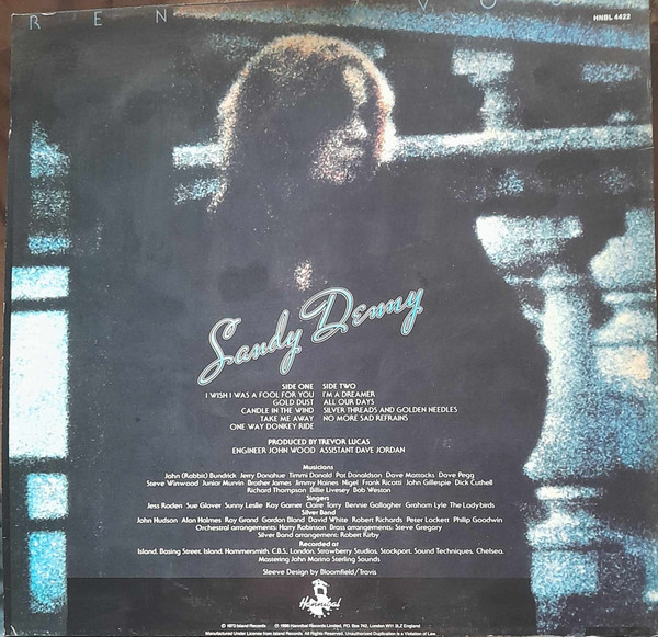 Sandy Denny - Rendezvous | Hannibal Records (HNBL 4422) - 2