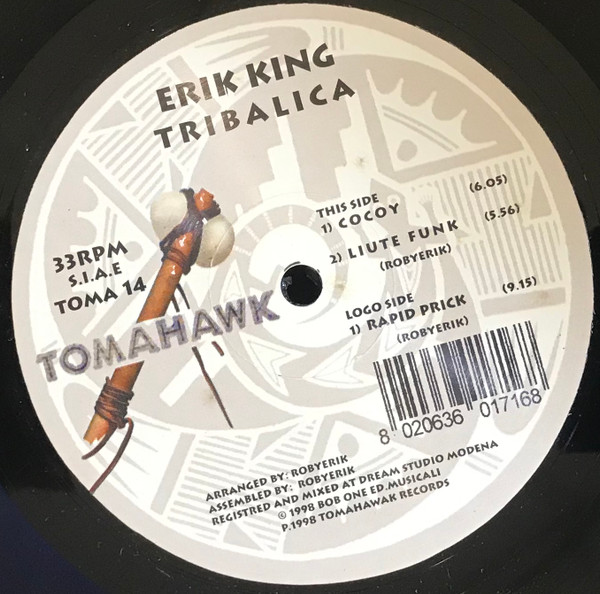 Eric King - Tribalika | Tomahawk Records (TOMA 14) - 2