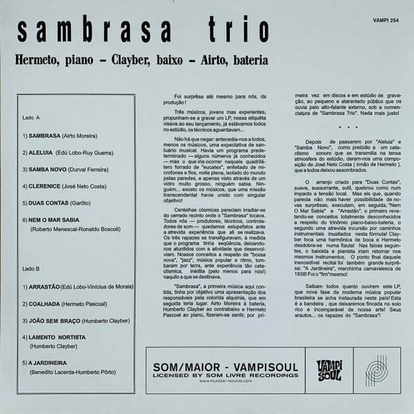 Sambrasa Trio - Em Som Maior | Vampi Soul (VAMPI 254) - 2