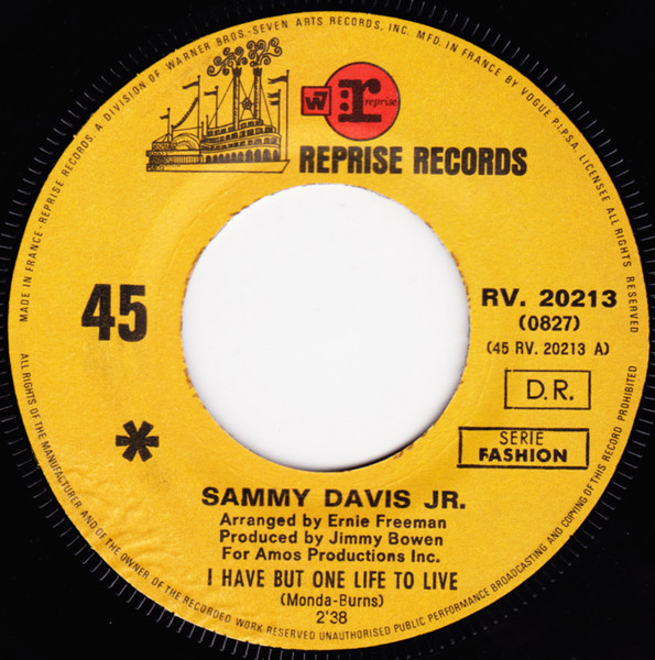 Sammy Davis Jr. - I Have But One Life To Live | Reprise Records (RV 20213) - 3