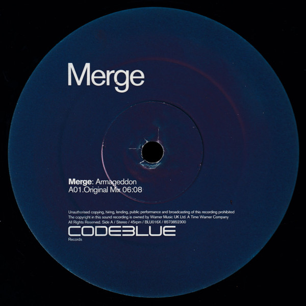 Merge - Armageddon | Code Blue (BLU 016 X) - 3 Merge - Armageddon | Code Blue (BLU 016 X) - 3