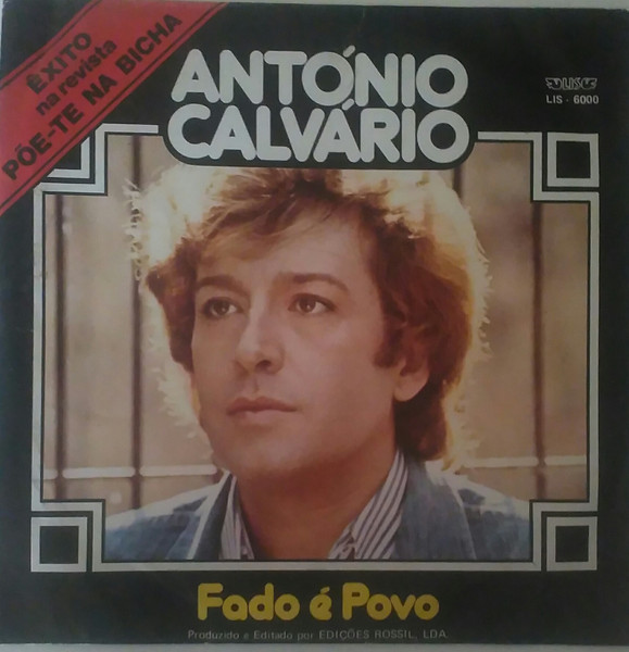 António Calvário - Mocidade, Mocidade / Fado É Povo | Lis (LIS 6000) - 2