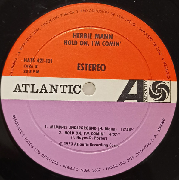 Herbie Mann - Hold On, I'm Comin' | Atlantic (HATS 421-121) - 4