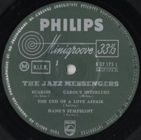Art Blakey & The Jazz Messengers - The Jazz Messengers | Philips (B 07.175 L) - 4