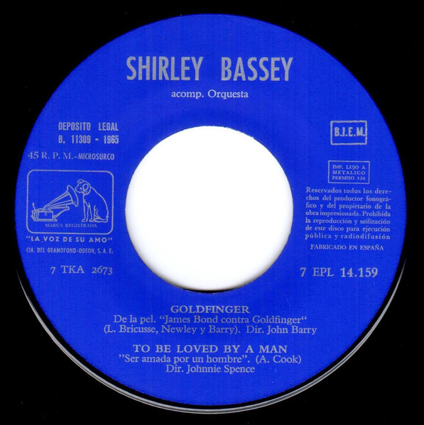 Shirley Bassey - Goldfinger | La Voz De Su Amo (7EPL 14.159) - 3