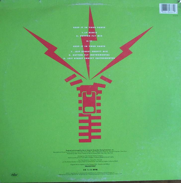 Young MC - Keep It In Your Pants | Capitol Records (V-15777) - 2