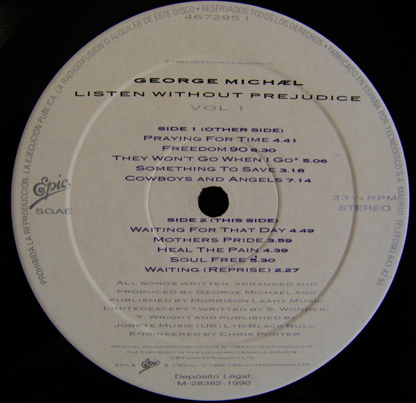 Listen Without Prejudice Vol. 1