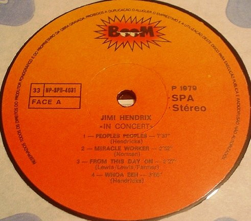 Jimi Hendrix - In Concert | Boom (NP/SPB-4031) - 2