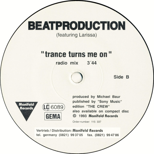 Beatproduction - Trance Turns Me On | Manifold Records Music & Marketing (115 337) - 3 Beatproduction - Trance Turns Me On | Manifold Records Music & Marketing (115 337) - 3