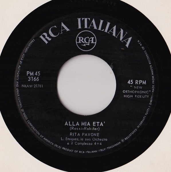 Rita Pavone - Alla Mia Età / Pel Di Carota | RCA Italiana (PM45 - 3166) - 3 Rita Pavone - Alla Mia Età / Pel Di Carota | RCA Italiana (PM45 - 3166) - 3