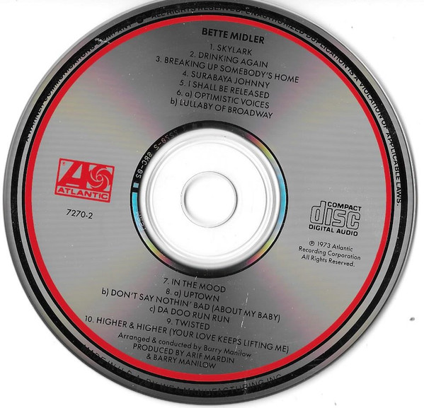 Bette Midler - Bette Midler | Atlantic (7270-2) - 3