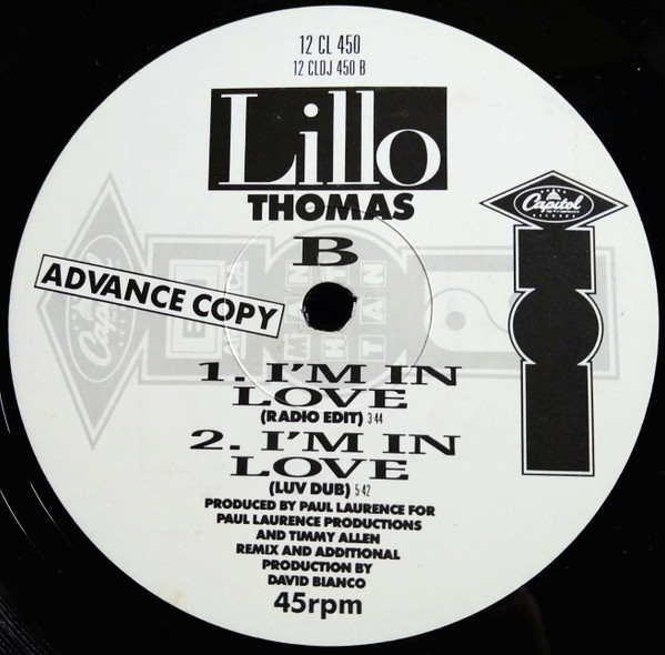 Lillo Thomas - I'm In Love | Capitol Records (12CL 450) - 2