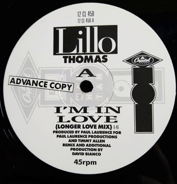 Lillo Thomas - I'm In Love | Capitol Records (12CL 450) - main