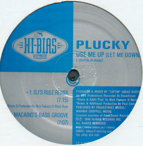 Plucky - Use Me Up (Let Me Down) | Hi-Bias Records (HB-068) - 2 Plucky - Use Me Up (Let Me Down) | Hi-Bias Records (HB-068) - 2