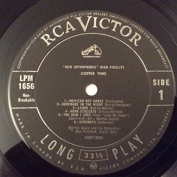 Morton Gould And His Orchestra - Coffee Time | RCA Victor (LPM-1656) - 3 Morton Gould And His Orchestra - Coffee Time | RCA Victor (LPM-1656) - 3