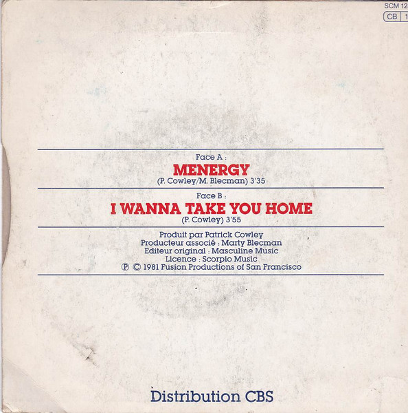 Patrick Cowley - Menergy | Black Scorpio (SCM 1234) - 2