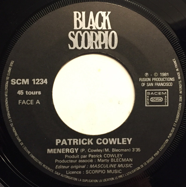Patrick Cowley - Menergy | Black Scorpio (SCM 1234) - 3