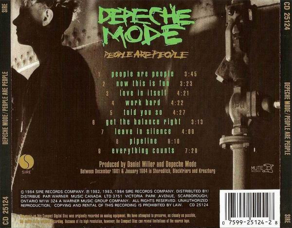 Depeche Mode - People Are People [CD] | Sire (CD 25124) - 4