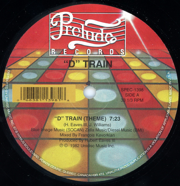 D-Train - "D" Train (Theme) / Tryin' To Get Over | Unidisc (SPEC-1398)