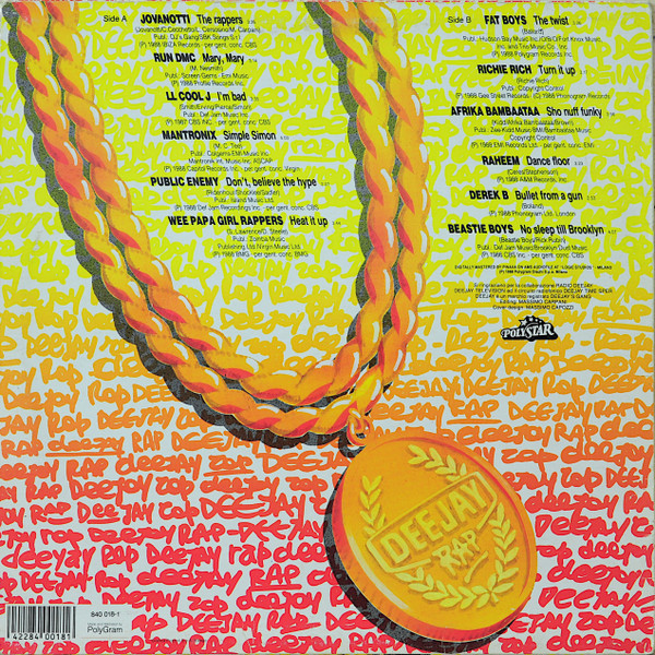 Various - Deejay Rap | Polystar (840 018-1) - 2