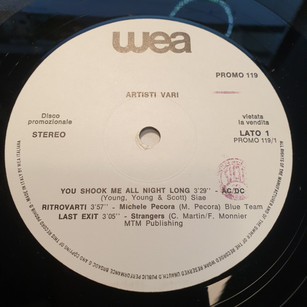 Various - Artisti Vari | WEA (Promo 119)